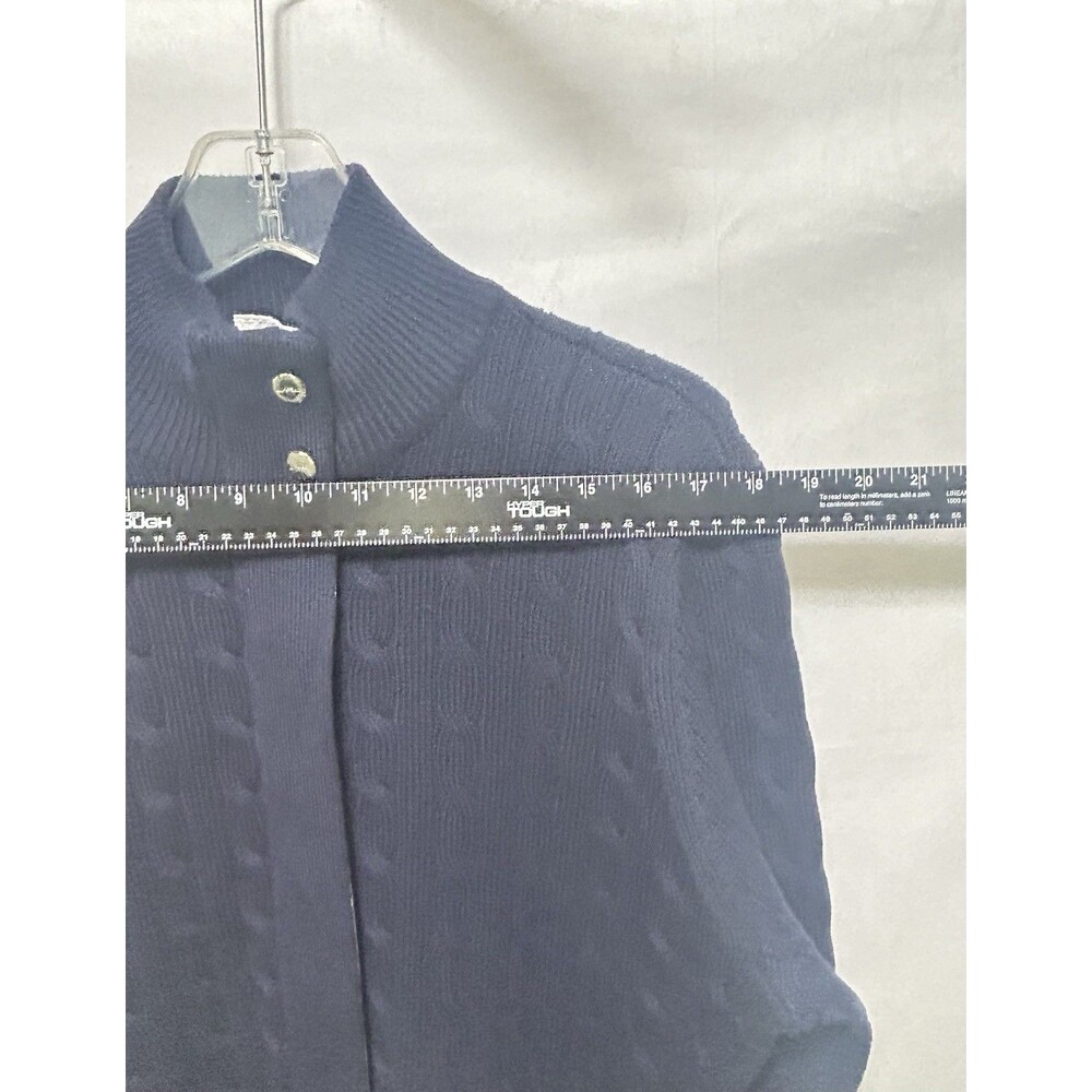 Ralph Lauren Active Mens XL Cotton Blue Cable Knit Full Zip Sweater Nautical - Picture 2 of 9